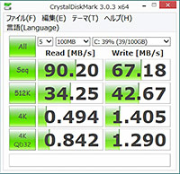 Win8.1obHDDCrystalDiskMark3.0.3̌